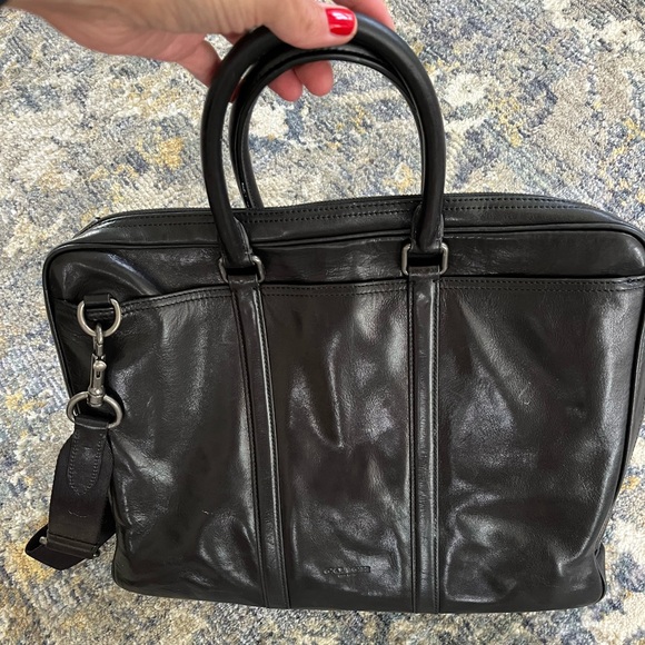 Coach briefcase in black. Great used condition. - Picture 4 of 5